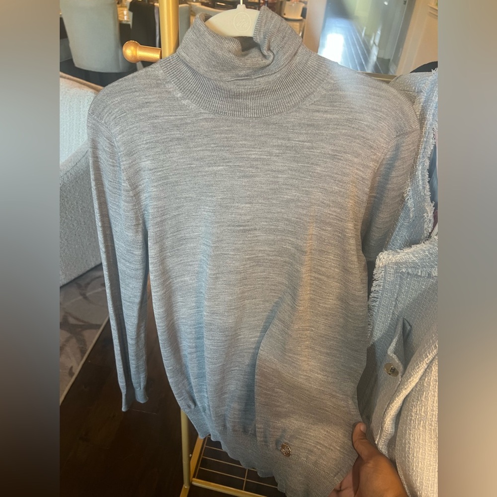 Gucci  Light Gray Turtleneck Sweater